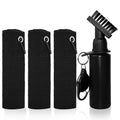 PUWENHAN 3 Pack Golf Towel with Golf Club Brush Cleaner Set with Water Bottle –Golf Accessories Gift Set for Men & Women, Cleaning Kit for Clubs & Balls Cleaning Brush Tools Gifts for Golfers