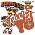 Texas Longhorns Desert Cactus Sticker Sheet - Premium Vinyl Decals