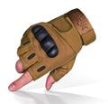 TitanOPS Fingerless ard Knuckle Motorcycle Hunting Tactical Training Shooting Outdoor Gloves