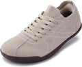 WHITIN Women's Barefoot Walking Sneakers - Suede Slip-On Design with Wide Toe Box