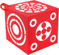 ShinyRelief 3D Foam Archery Target - Lightweight 6-Sided Dice Cube with Handle | 13 x 13 x 13 Inch