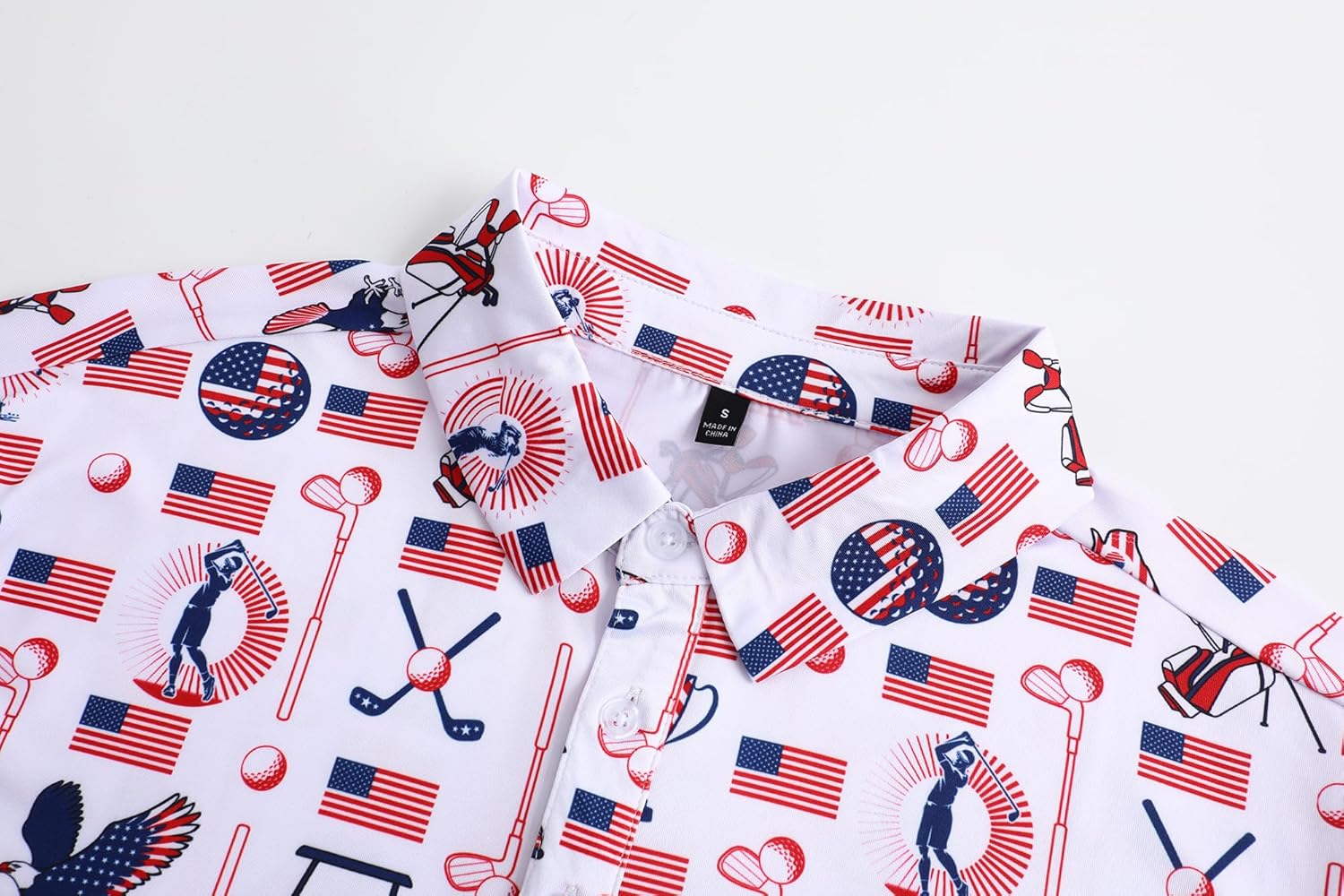 Skiennix Men's Golf Polo Shirt - Funny Design | Performance Moisture-Wicking, Quick-Dry, Short Sleeve