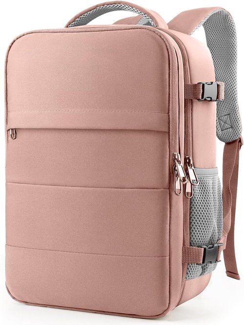 Laptop & Travel Essentials | Pink 12.8"x8.3"x18.5