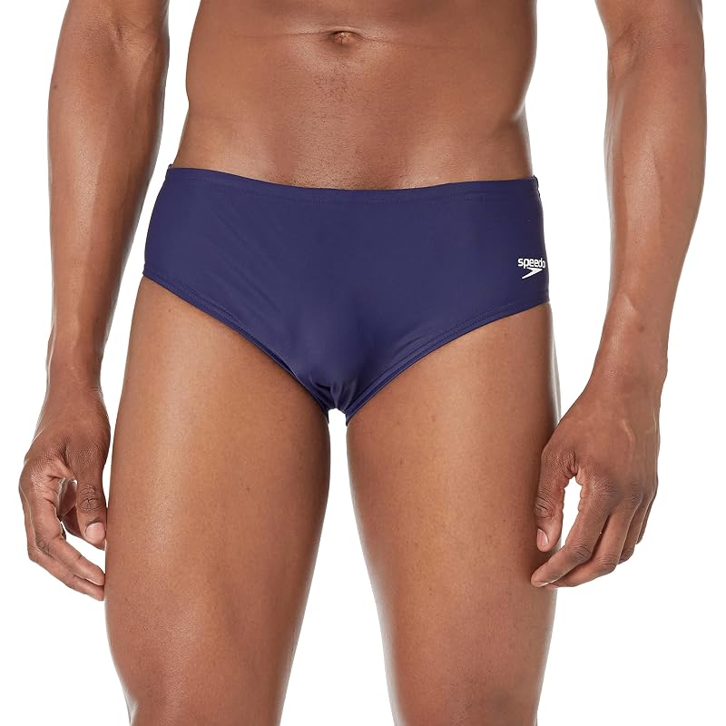 Speedo Men's Swimsuit Brief Powerflex Eco Solid Navy - Size 36