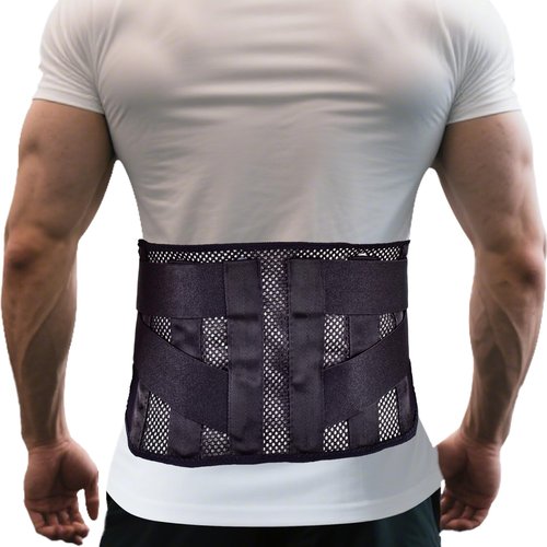 Ultra-Thin Breathable Back Support Belt – Adjustable Waist Belt for Lower Back Pain Relief, Sciatica & Posture Support for Men & Women – Lightweight, Flexible, Comfortable for All-Day Wear (Medium)