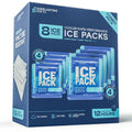 Rapid Performance Reusable Ice Packs for Coolers or Lunch Box | 8 Combo Pack | Cold for Up to 12 Hours | Ice Packs for Cooler, Long Lasting for Camping, Beach