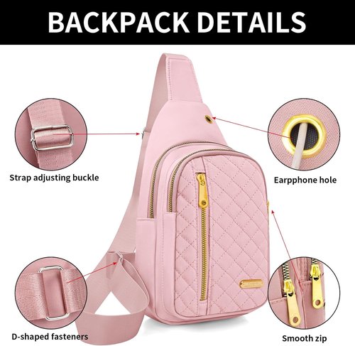 Aisijimo Small Sling Bag - Casual Crossbody Backpack for Women & Men | Compact and Stylish Design