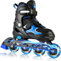 2PM SPORTS Inline Skates for Kids - Adjustable Light-Up Roller Skates for Ages 5-12 | Fun & Safe