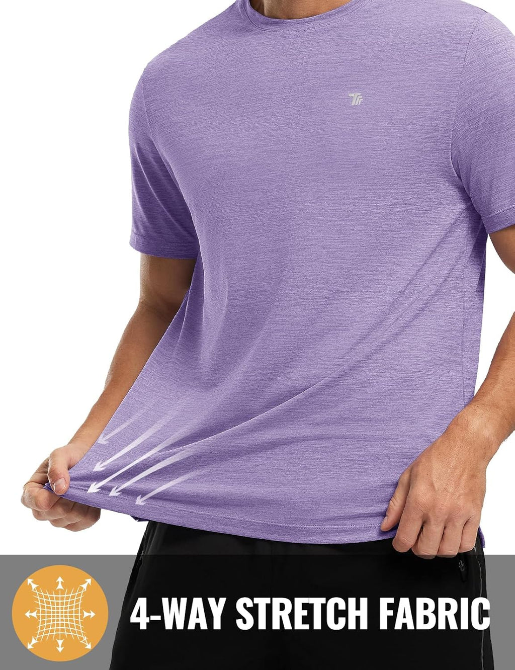 Rdruko Men's Dry Fit Workout Shirts - Moisture-Wicking Short Sleeve Athletic Tees | Gym & Running