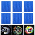 SOPINEKO 72Pcs Spoke Reflectors Wheel Decoration Warning Spoke Skin Covers Trim Wrap Cover Pipe for Night Cycling Riding Motocross Pit Dirt Bike Motorcycle (Blue)