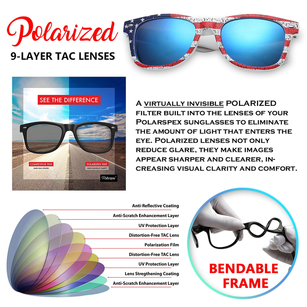 PolarSpex Toddler Sunglasses UV Protection – Unbreakable Kids Polarized Sunglasses with Case for Boys & Girls age 2-8