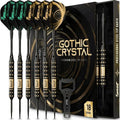 IgnatGames Steel Tip Dart Set - Brass Barrels & Tempered Steel Points | Includes Aluminum Shafts & 16 Flights