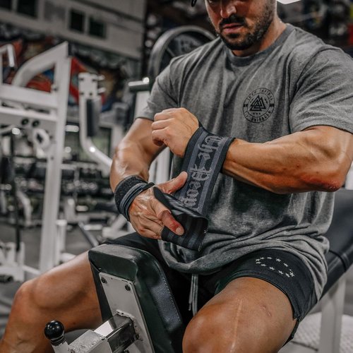 Iron Infidel Wrist Wraps - 18" Heavy Duty Support for Weightlifting & Crossfit | Gym Accessories for Men