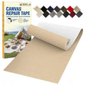 Canvas Repair Tape - 3.2 x 63 Inch Waterproof Heavy Duty Fabric Tape for Furniture & Outdoor Use | Khaki