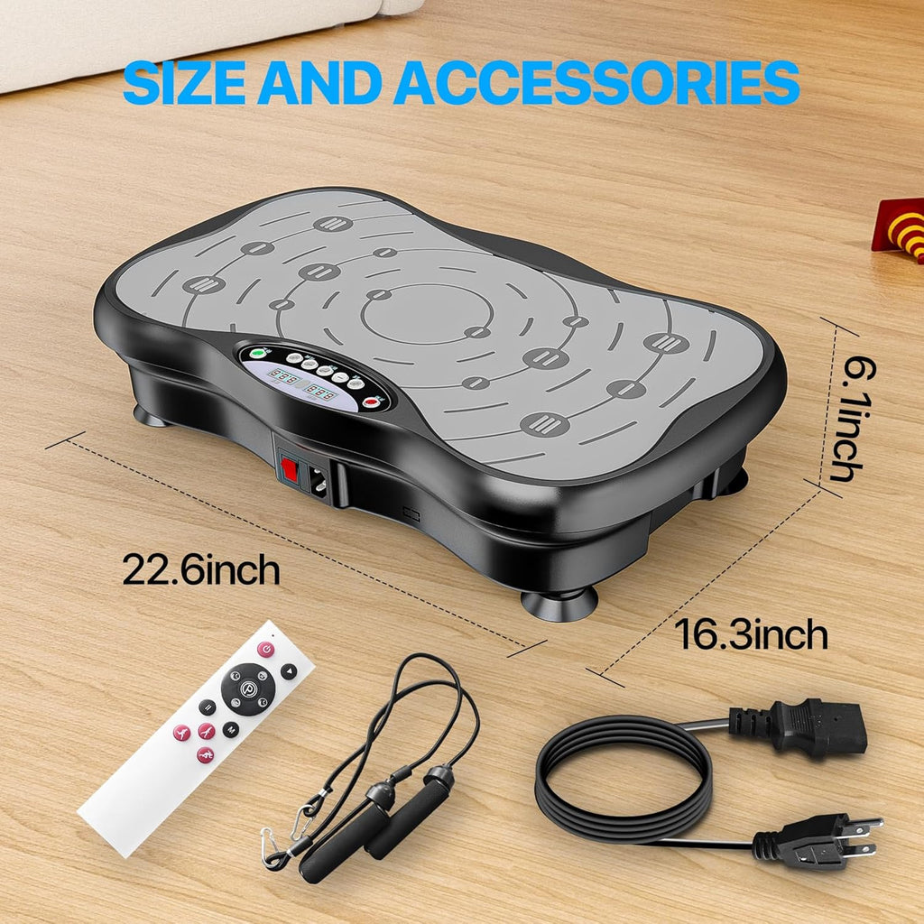 Skiennix Vibration Plate Exercise Machine - Whole Body Workout & Lymphatic Drainage | Home Fitness Equipment