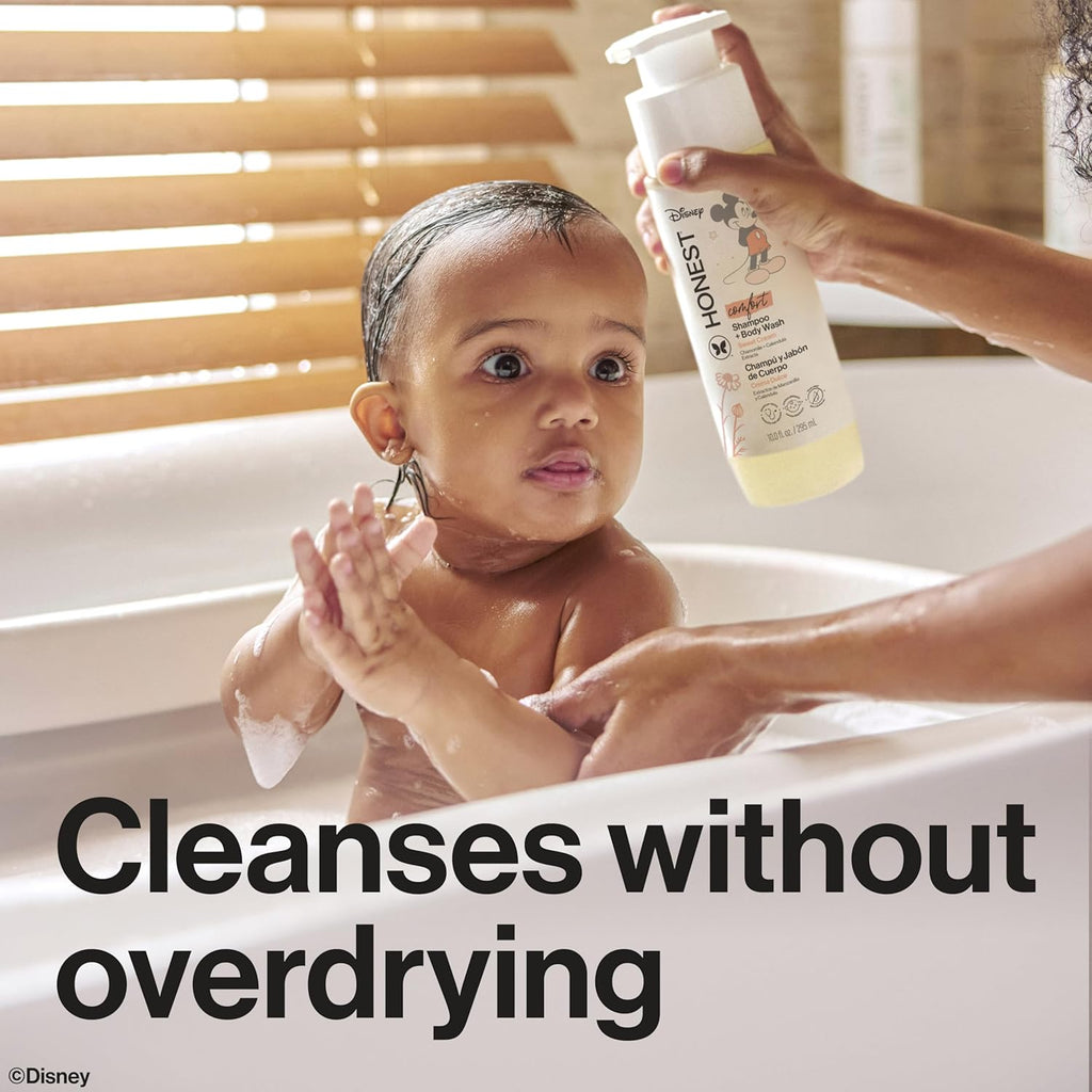 The Honest Company 2-in-1 Cleansing Shampoo & Body Wash - Gentle, Tear-Free Formula for Babies | 10 fl oz