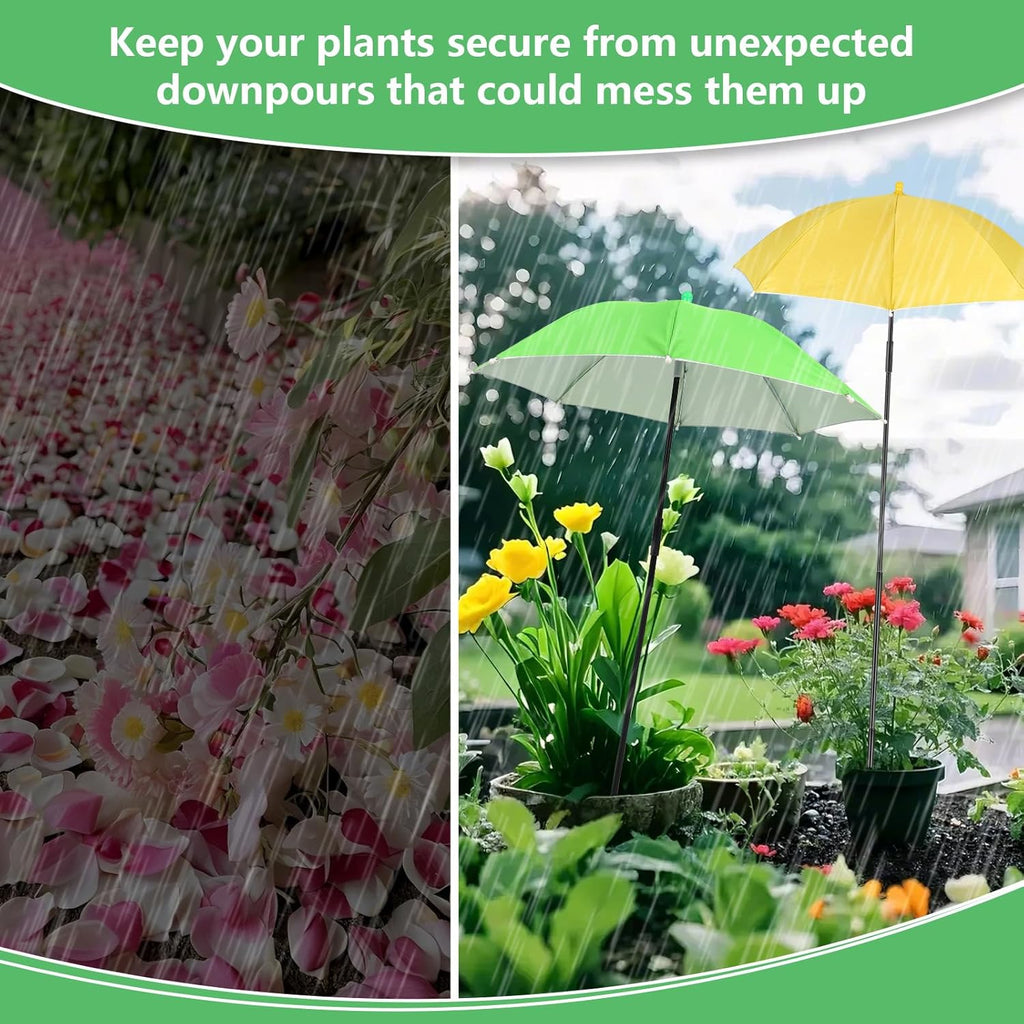 Tryly Plant Umbrellas - Outdoor Garden Shade for Potted Plants & Beds | Protect From Blazing Sun