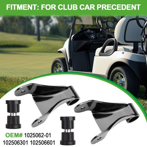 10L0L Golf Cart Leaf Spring Shackles for Club Car Precedent Golf Cart, Including Bushing & Sleeves OEM 1025062-01 102506301 102506601