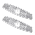 FdcZeyxior 2 Pcs Bike Reflectors, White Bike Wheel Reflectors Bicycle Reflector Portable Bikes Lights Mountain Safety Warning Light Bikes Reflector for Men Women Night Riding
