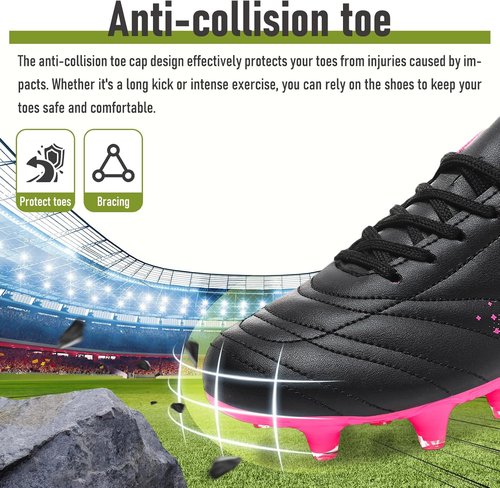 LIZRHA Soccer Shoes - Lightweight Cleats for Boys & Girls | Ideal for Outdoor & Indoor Play