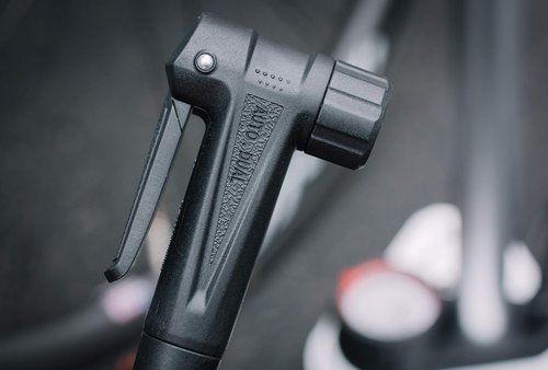 BIKETUBE Air Handler Bike Floor Pump - High Pressure Bicycle Pump with Industrial Gauge | Fits Presta & Schrader Valves, Kraton Grip
