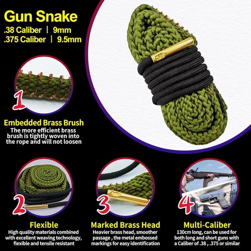12Ga Bore Cleaner Kit by [Brand Name] - Complete Gun Cleaning Supplies with CLP Oil, Brushes & Patches