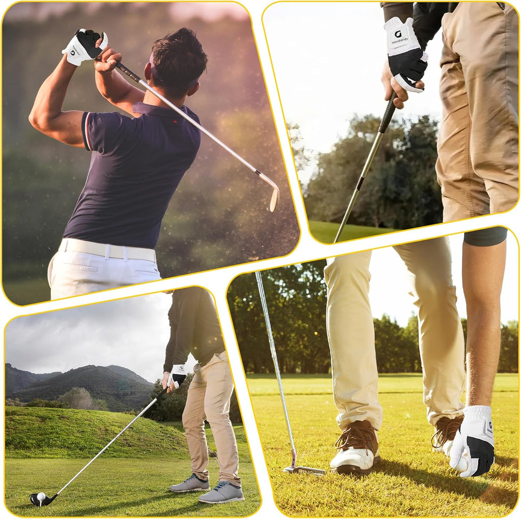 AIGEVTURE Golf Gloves - Performance Golf Gloves for Men & Women | Luxurious Palm Material for Ultimate Feel