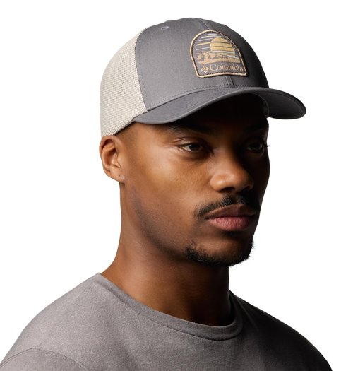 Columbia Unisex Mesh Ball Cap, City Grey/Dark Stone, XX-Large