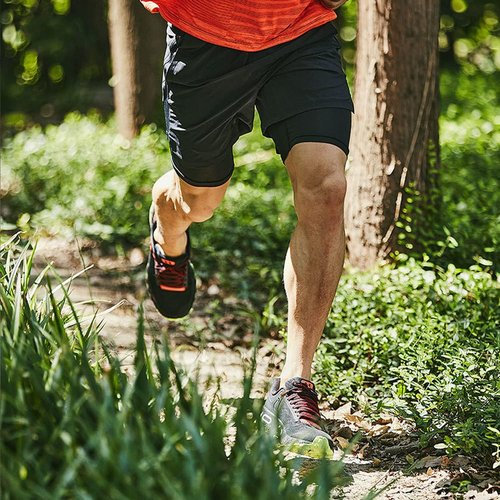 Leidowei Men's 2-in-1 Workout Running Shorts - Lightweight Training & Yoga Gym Shorts with Zipper Pockets | 7" Length