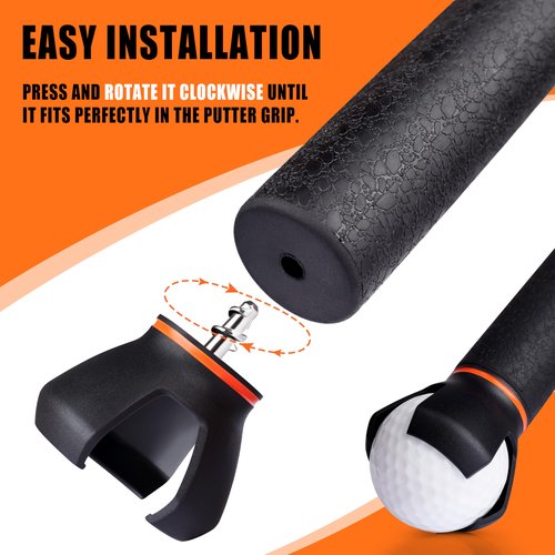 BIRDIEBLAST Golf Ball Retriever Telescopic, with Golf Ball Grabber for End of Putter, 9Ft/9.01Ft/12Ft/16.3Ft/20Ft Stainless Steel Golf Ball Retriever for Water(12FT)