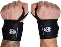Gymreapers Weightlifting Wrist Wraps - IPF Approved 18" Professional Support with Heavy Duty Thumb Loop for Powerlifting & Bodybuilding