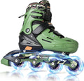 2PM SPORTS Inline Skates - Adjustable Light-Up Roller Skates for Kids Ages 5-12 | Indoor/Outdoor Use