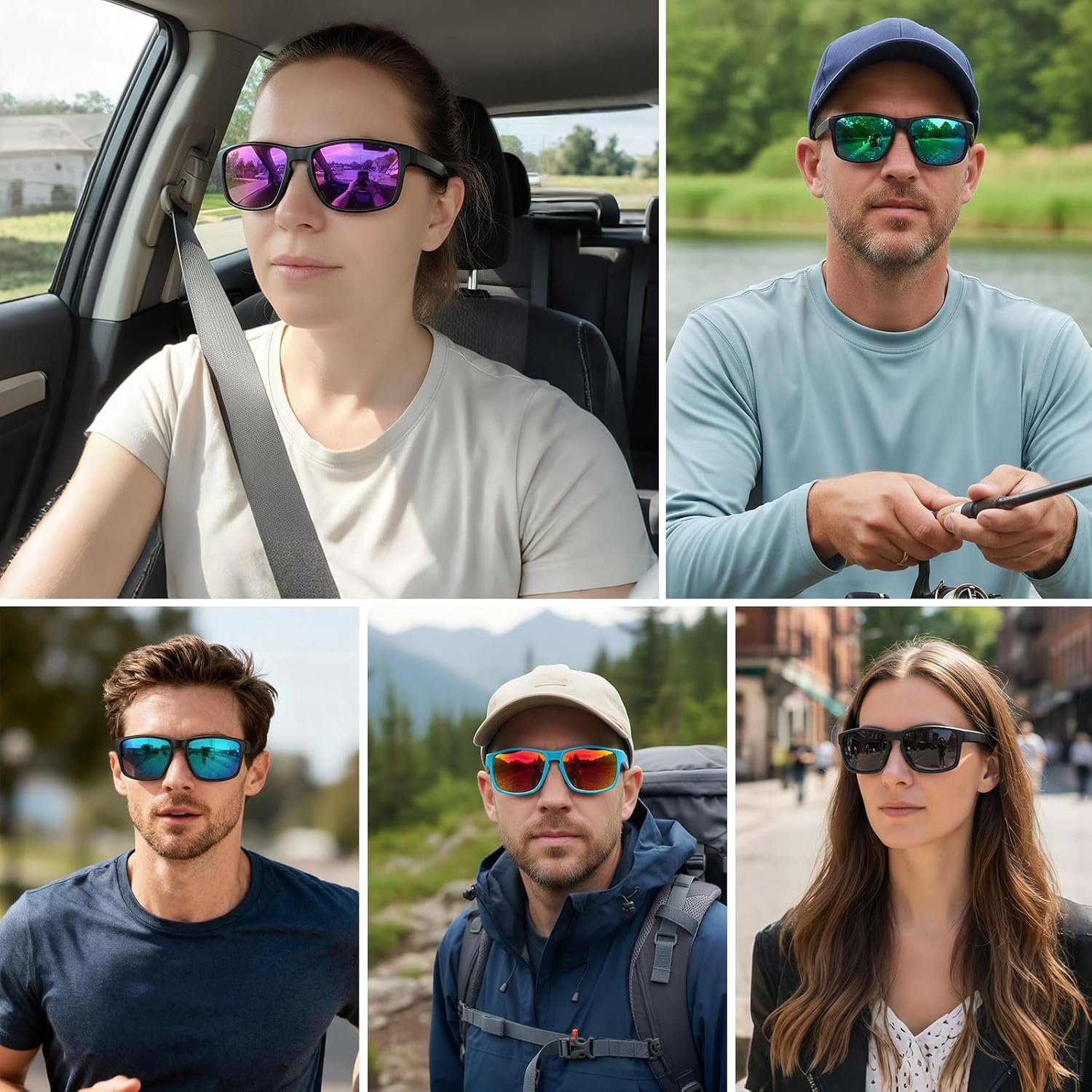 Skiennix Sports Polarized Sunglasses - UV Protection & Unbreakable Design for Men & Women