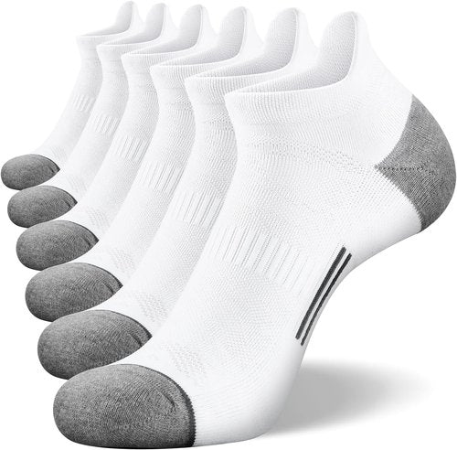 FITRELL Men's Ankle Running Socks - Cushioned Low Cut Athletic Socks | Sizes 7-9, 9-12, 12-15