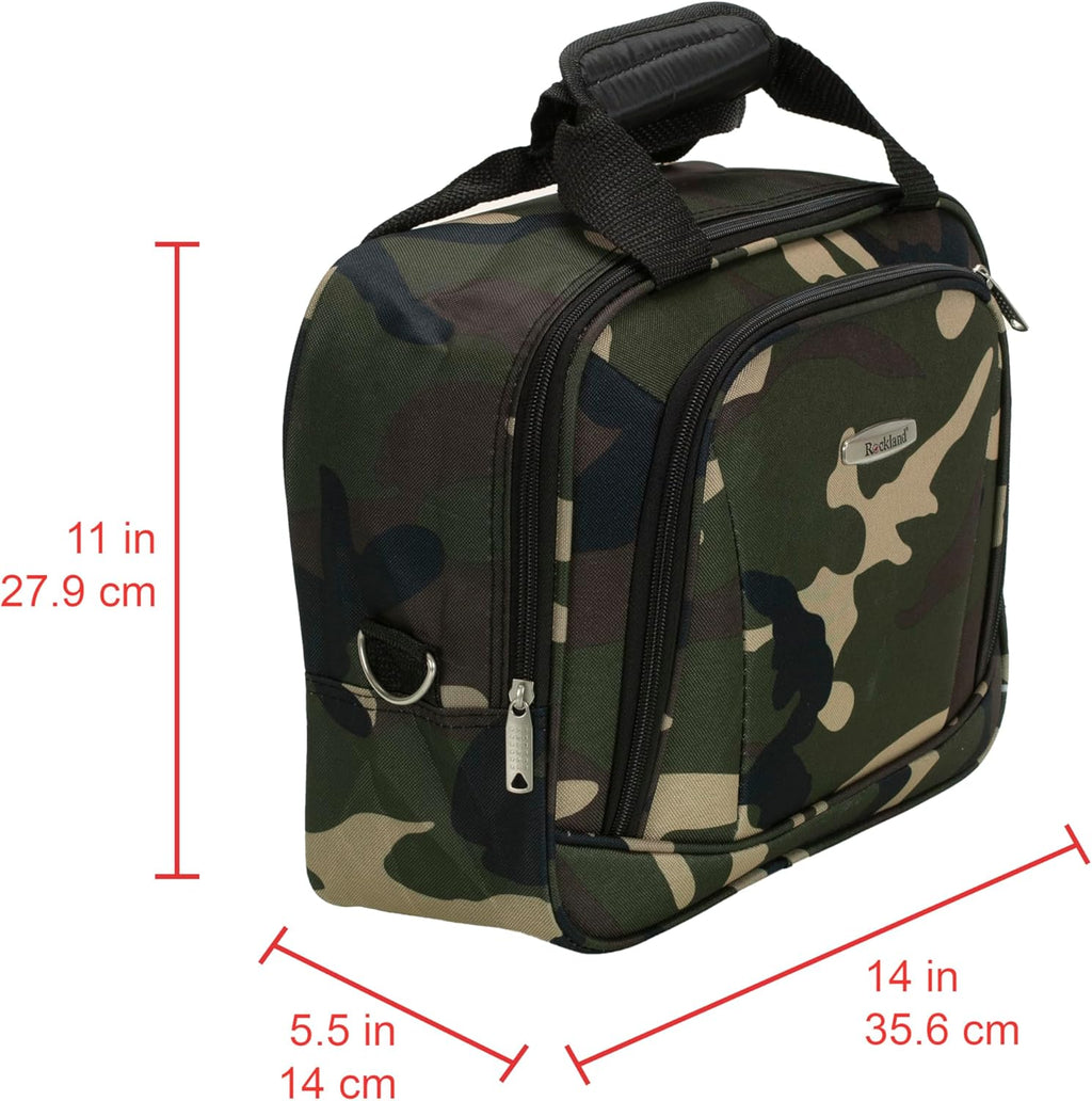 Rockland Fashion Softside Upright Luggage Set,Expandable, Wheel, Telescopic Handle, Camouflage, 2-Piece (14/19)