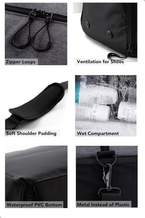 Fitgriff® Gym Bag V2 - Versatile Duffle Bag with Shoe & Wet Compartment for Travel, Sports & Fitness