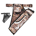 SPG Arrow Quiver Archery Hip Quiver, Durable Adjustable Waist Belt Three Arrows Tube for Arrow Storage Compound Bow Recurve Bow Accessories (Camo)