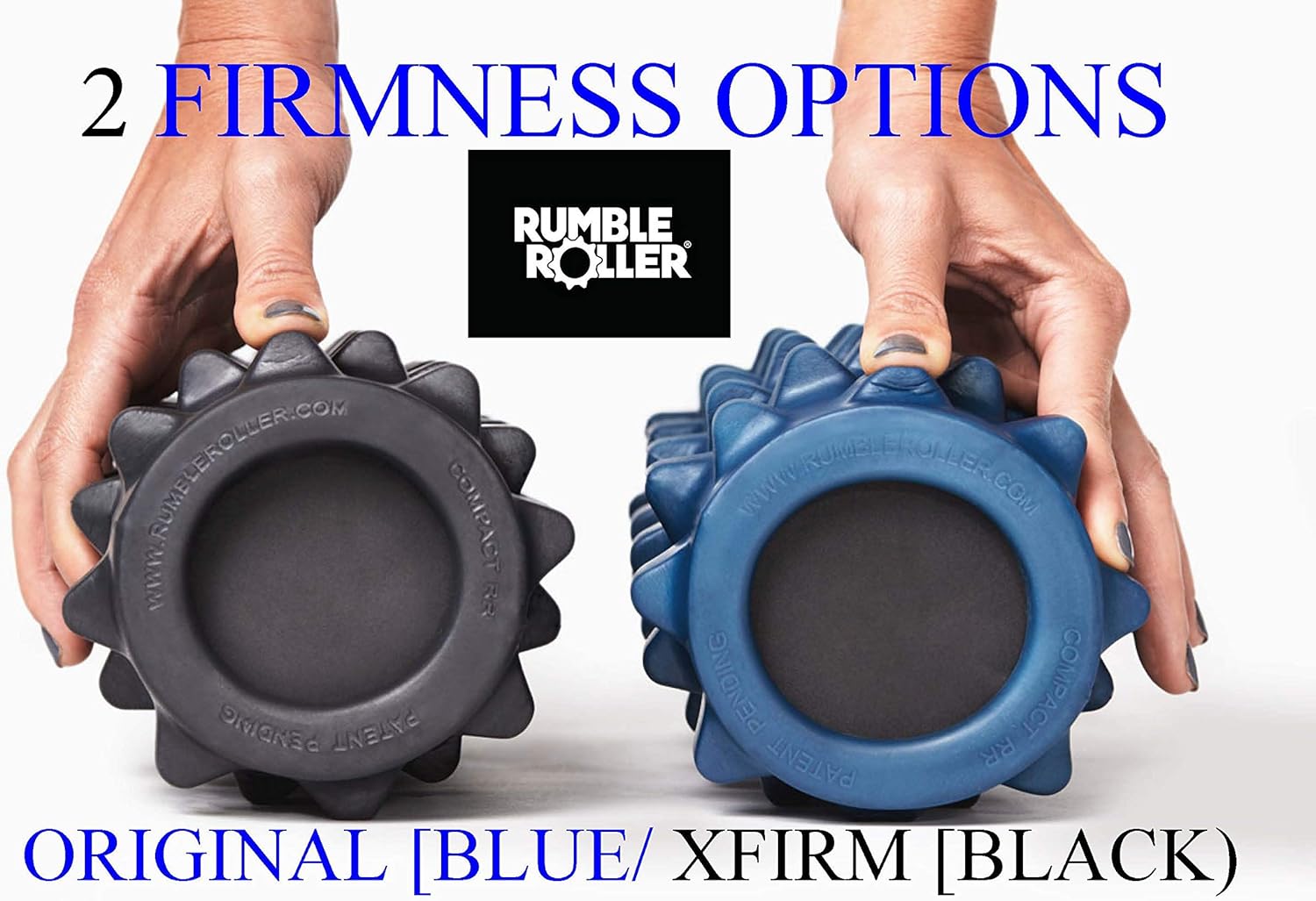 RumbleRoller Extra Firm Foam Roller - Deep Tissue Massage for Muscle Recovery | 22-Inch Midsize