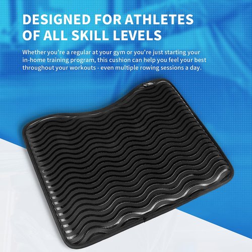 Rowing Machine Seat Cushion Designed for Concept 2 Rower, Hydrow and Waterrower and More - Anti Slip Surface of The Rowers Pad Increases Comfort and Stability