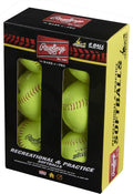 Rawlings Official League Softballs - 11" Size | 6 Count for Recreational Play
