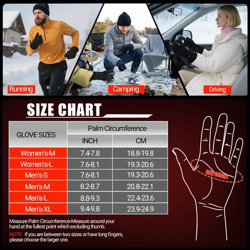 Heated Gloves Liners for Men & Women, Thin Electric Battery Powered Gloves Good for Winter Sports Running Hiking Camping & Daily Commutes, Raynaud’s Relief