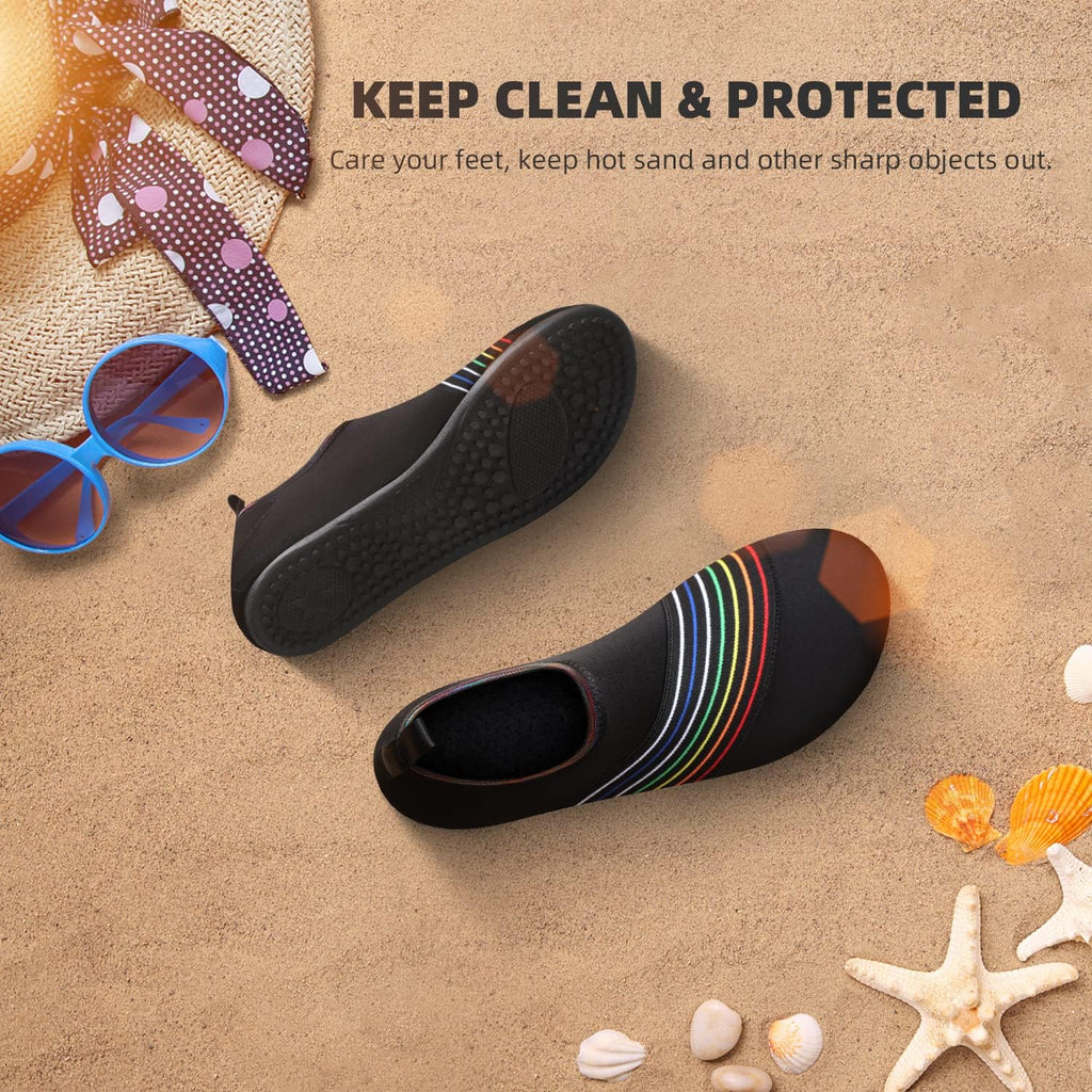 Skiennix Water Shoes - Quick-Dry Aqua Socks for Beach & Pool Activities | Adult & Youth Sizes
