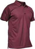 MAGCOMSEN Men's Polo Shirt - Quick Dry Tactical Performance Short Sleeve Golf Shirt | Pique Jersey
