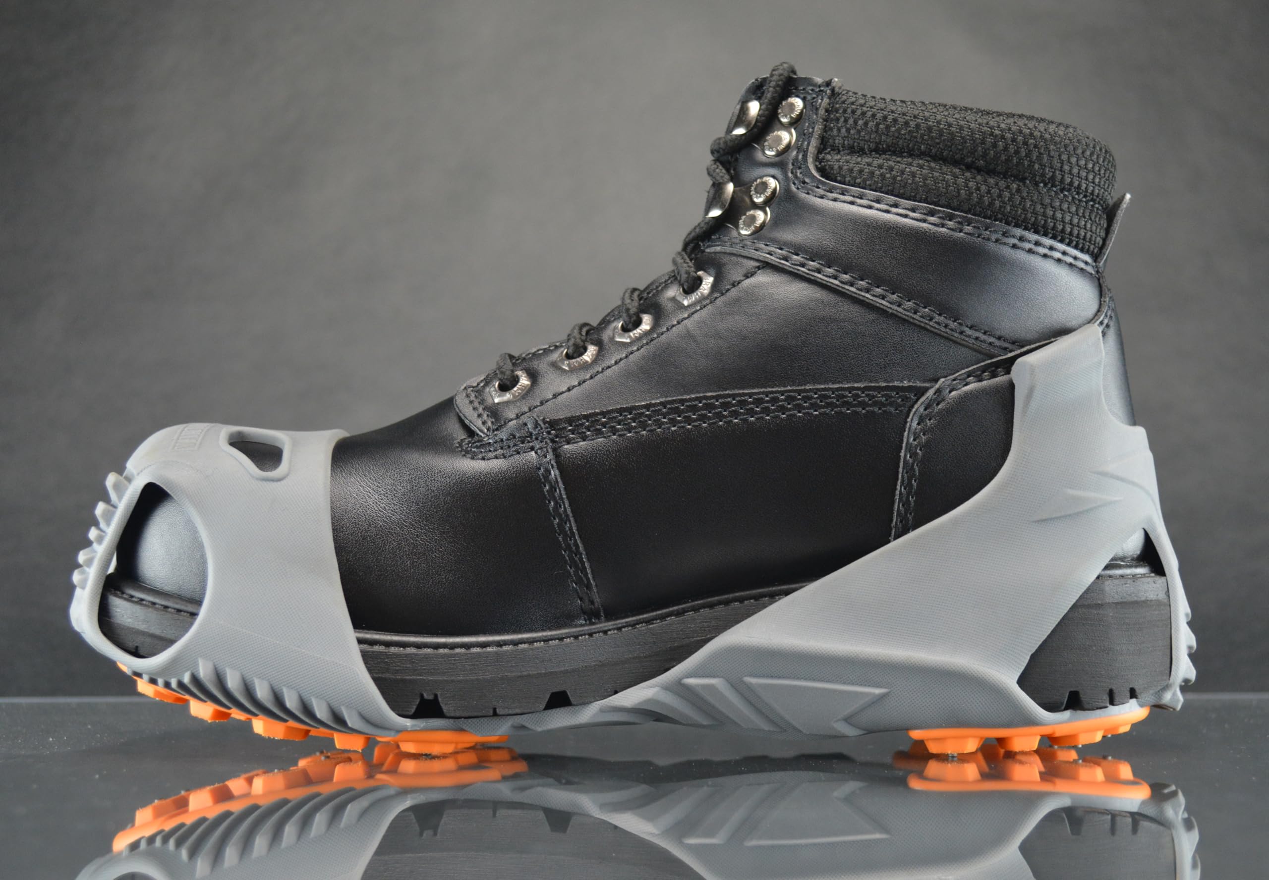 Winter Walking Low-Pro Ice Cleat, Heavy-Duty Industrial Grade Traction Aid for Walking on Snow and Ice, Size Large (1 Pair)