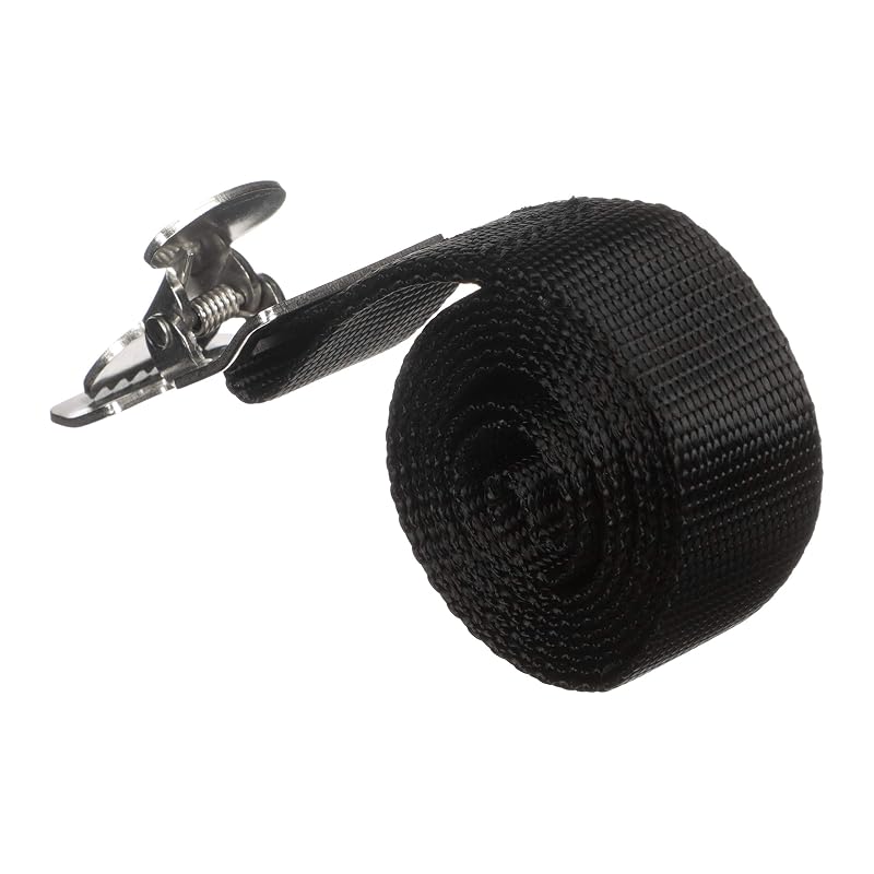 Fuel Tank Strap Set for 3-6 Gallon Tanks, 48" 1" White Nylon Web Strap w/ Snap & Buckle