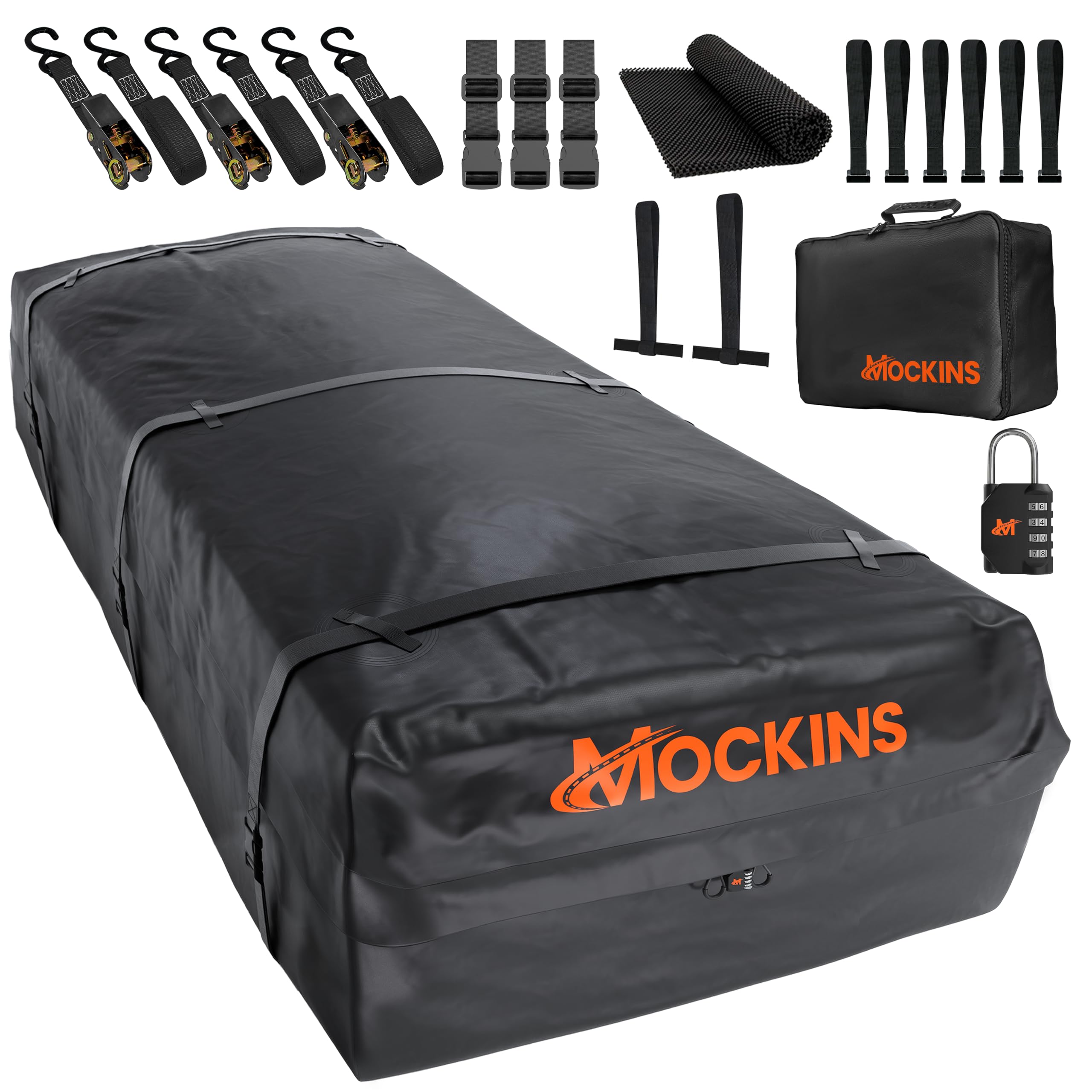 Mockins XXL 50 CuFt Heavy Duty Car Rooftop Cargo Carrier Bag 85"x50"x20"