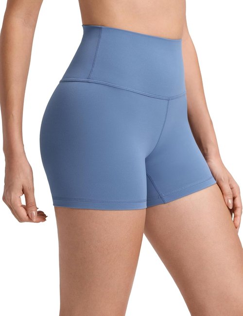 CRZ YOGA Butterluxe Biker Shorts - High Waisted 4'' Spandex for Women's Workout & Yoga