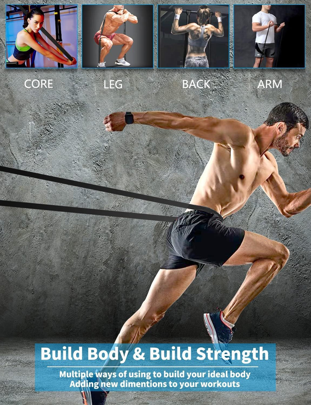 Skiennix Pull Up Bands - Resistance Bands Set for Men & Women | Ideal for Muscle Training & Physical Therapy