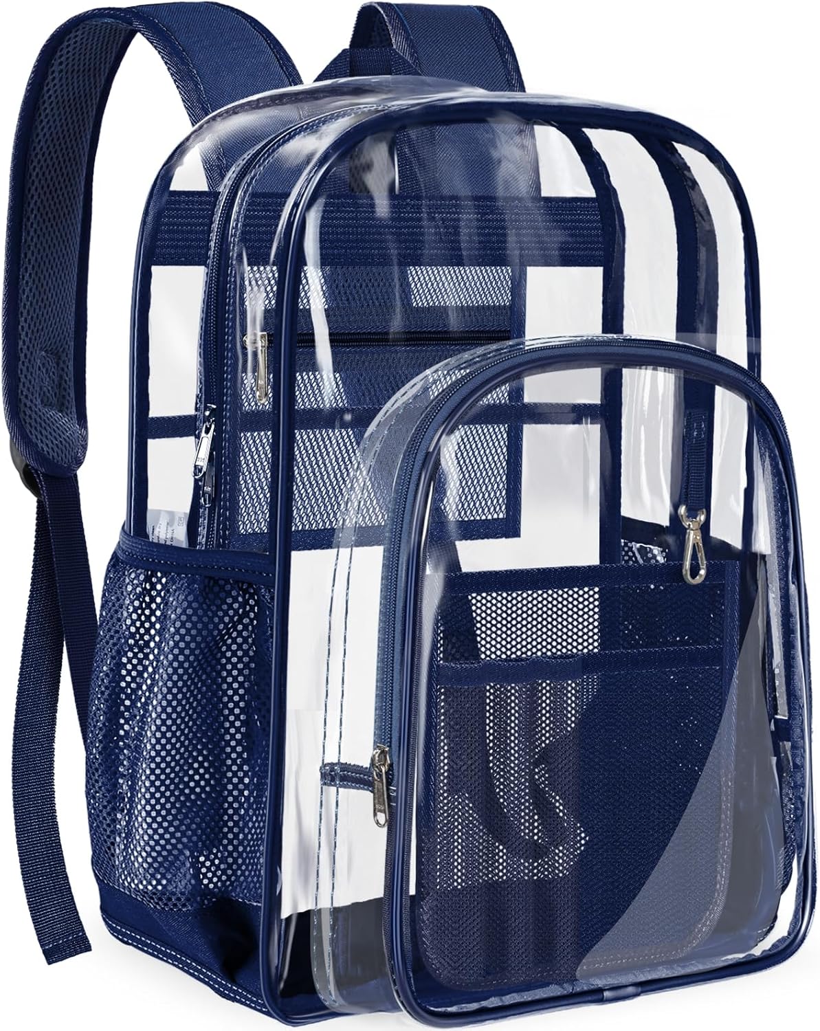 PAMANO Clear Backpack - Heavy-Duty Transparent PVC Bookbag for School, Travel & Security | Unisex Design