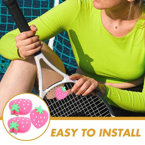 YARNOW Mini Tennis Racket Shock Absorbers 3 Pack Vibration Dampeners for Racquet Stability Lightweight Tennis Accessories to Reduce Impact